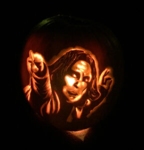 Pumpkin Carving Alan Rickman as Severus Snape